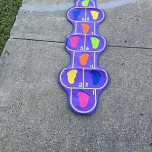 Purple Kids Hopscotch Footprint Mat